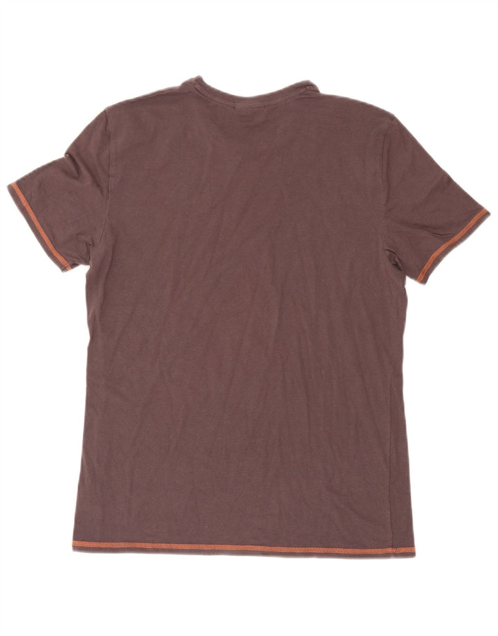Fila Γυναικείο T-Shirt Top UK 14 μεσαίο καφέ βαμβακερό