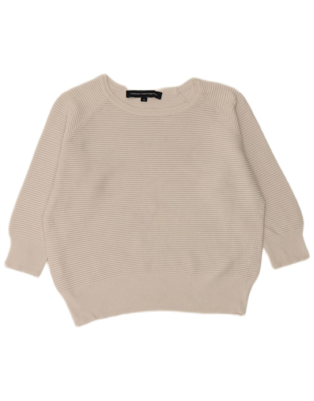 ΓΑΛΛΙΚΗ ΣΥΝΔΕΣΗ Γυναικείο πουλόβερ με λαιμό βάρκα UK 10 Small White