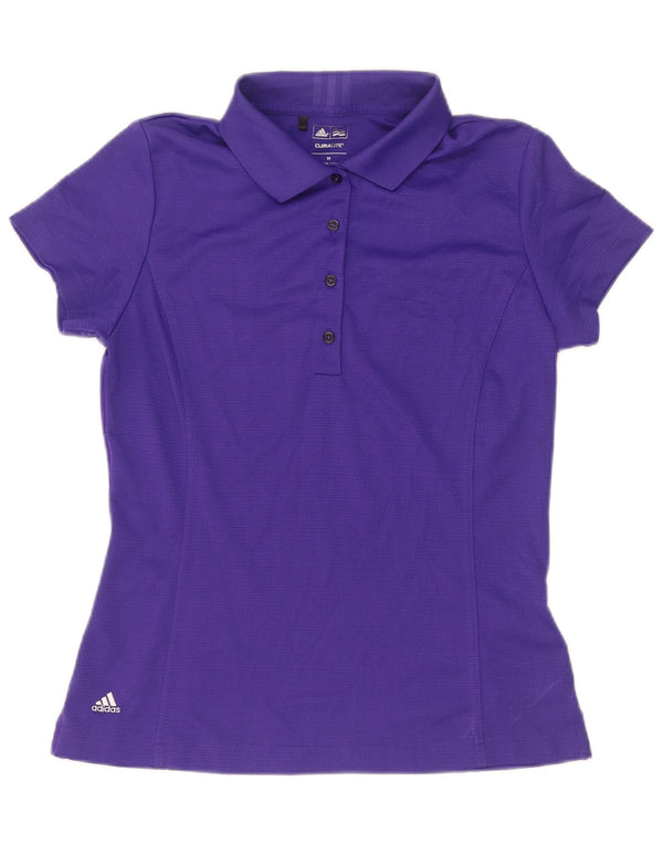 Γυναικείο πουκάμισο Adidas Climalite Polo UK 12 Medium Purple Polyester