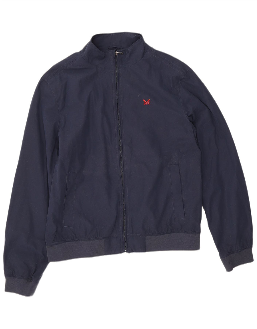 Crew Clothing Ανδρικό Bomber Jacket UK 36 Small Navy Blue Polyester