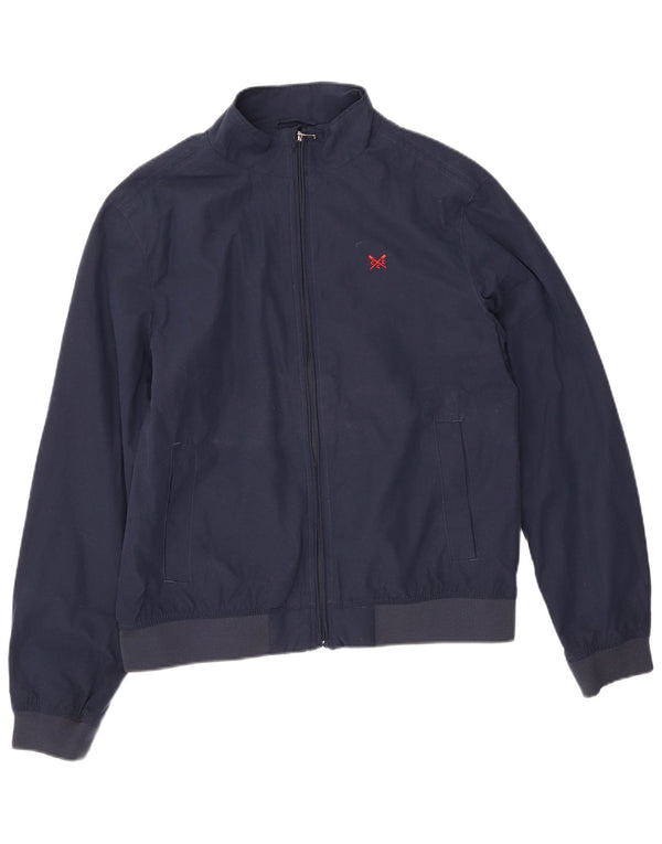 Crew Clothing Ανδρικό Bomber Jacket UK 36 Small Navy Blue Polyester