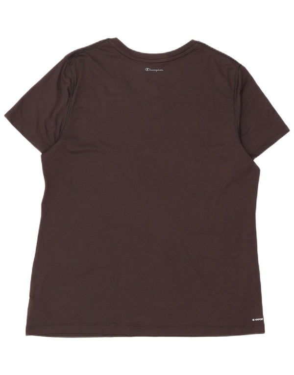 Champion Γυναικείο T-Shirt Top UK 18 XL Μαύρο Πολυεστέρας