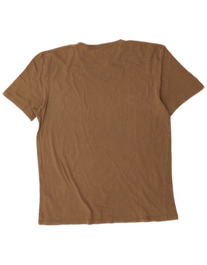 Ανδρικό γραφικό T-Shirt Levi's Top XL καφέ βαμβακερό