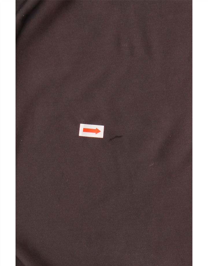 Γυναικεία NIKE Dri Fit Capri φόρμα παντελόνι UK 12/14 Μεγάλο γκρι βαμβακερό