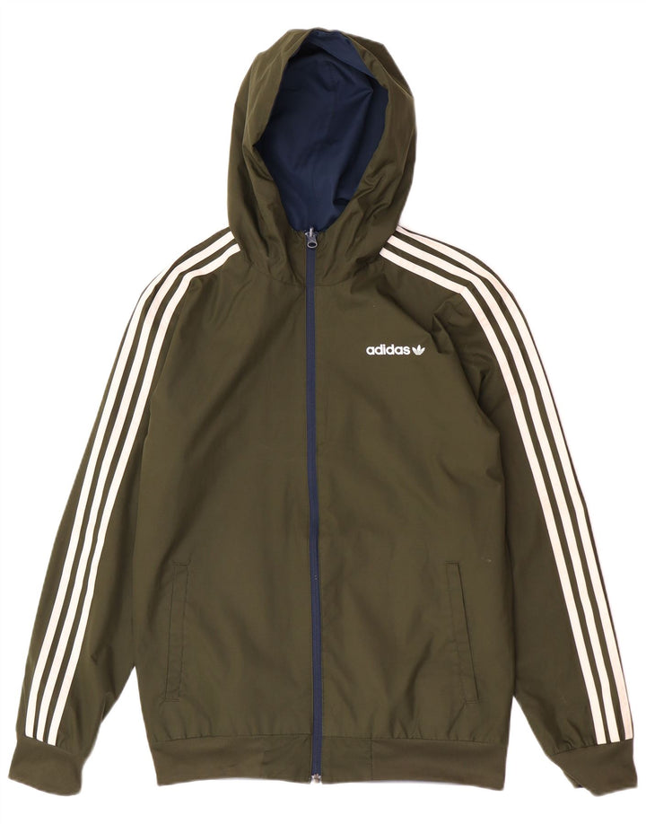Adidas Ανδρική κουκούλα Bomber Reversible Jacket UK 36 Small Khaki Polyester