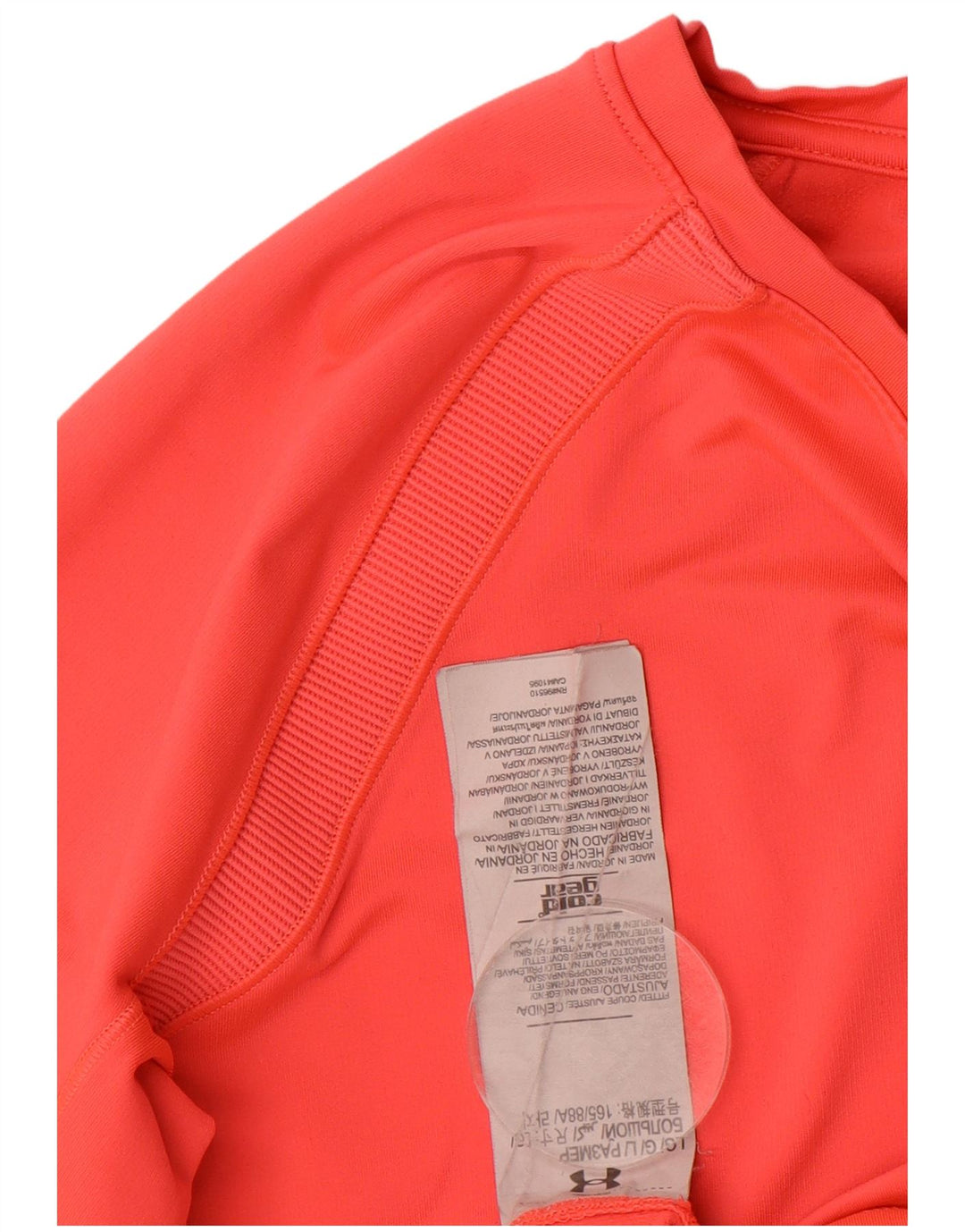 UNDER ARMOUR Womens Top Long Sleeve UK 14 Large Red Polyester
