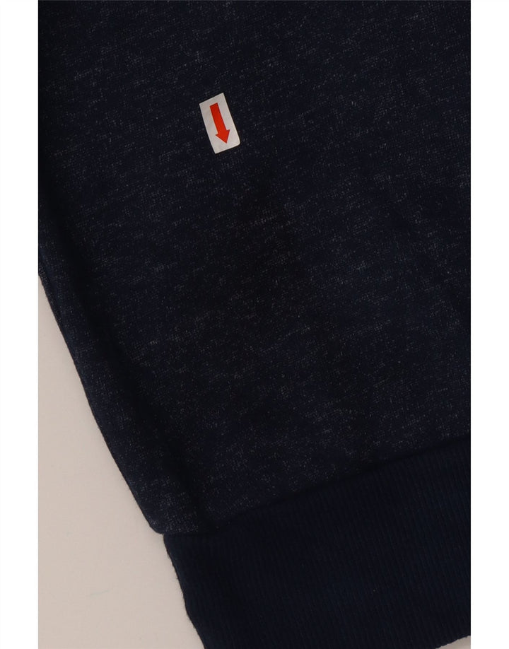 PUMA Γυναικείο Hoodie Jumper UK 12 Medium Navy Blue Flecked