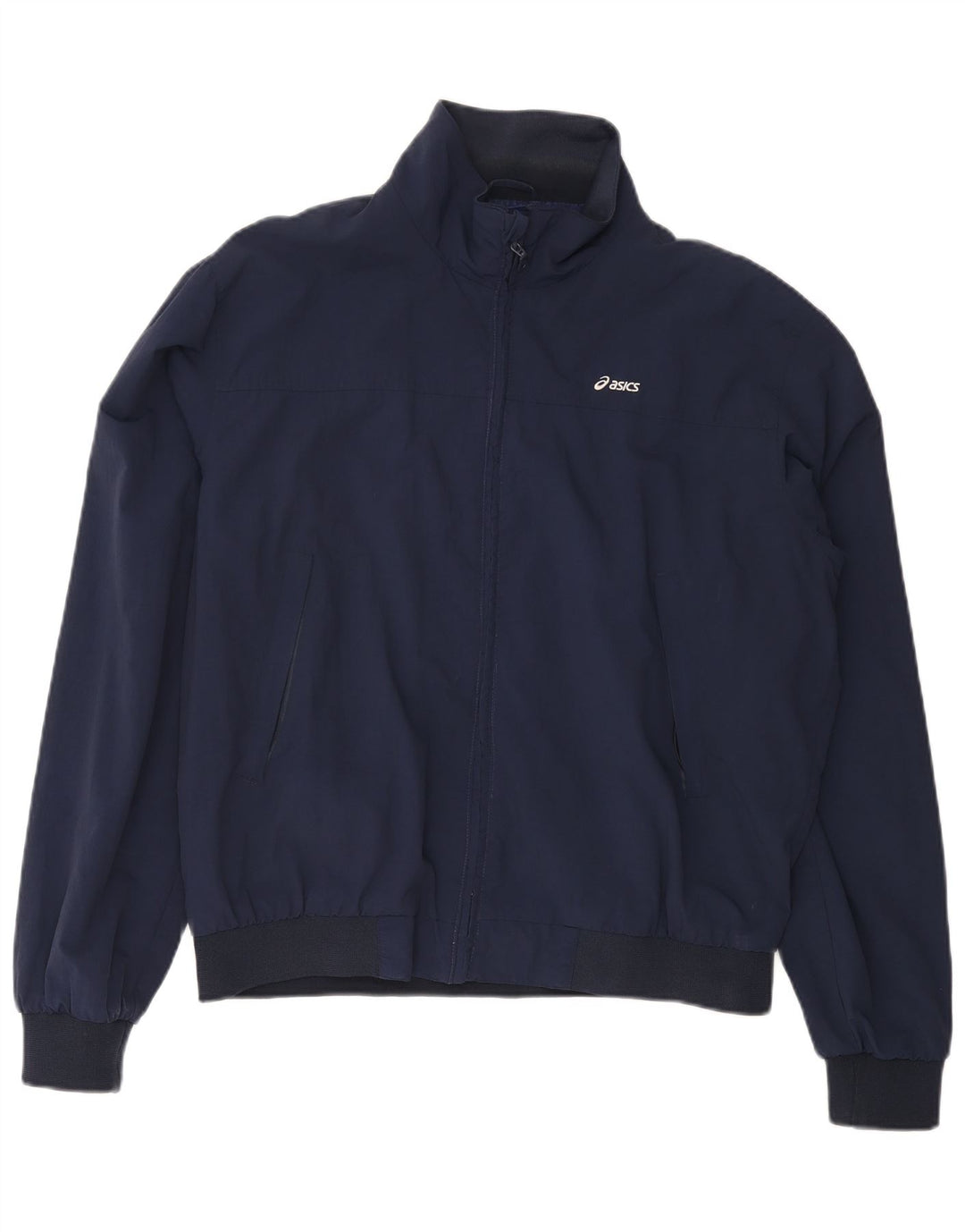 ASICS Ανδρικό Bomber Jacket UK 40 Large Navy Blue Nylon