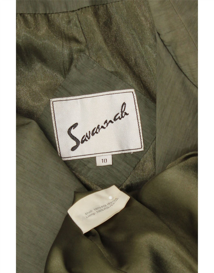 Γυναικεία καμπαρντίνα Savannah Oversized UK 10 Small Green Polyester