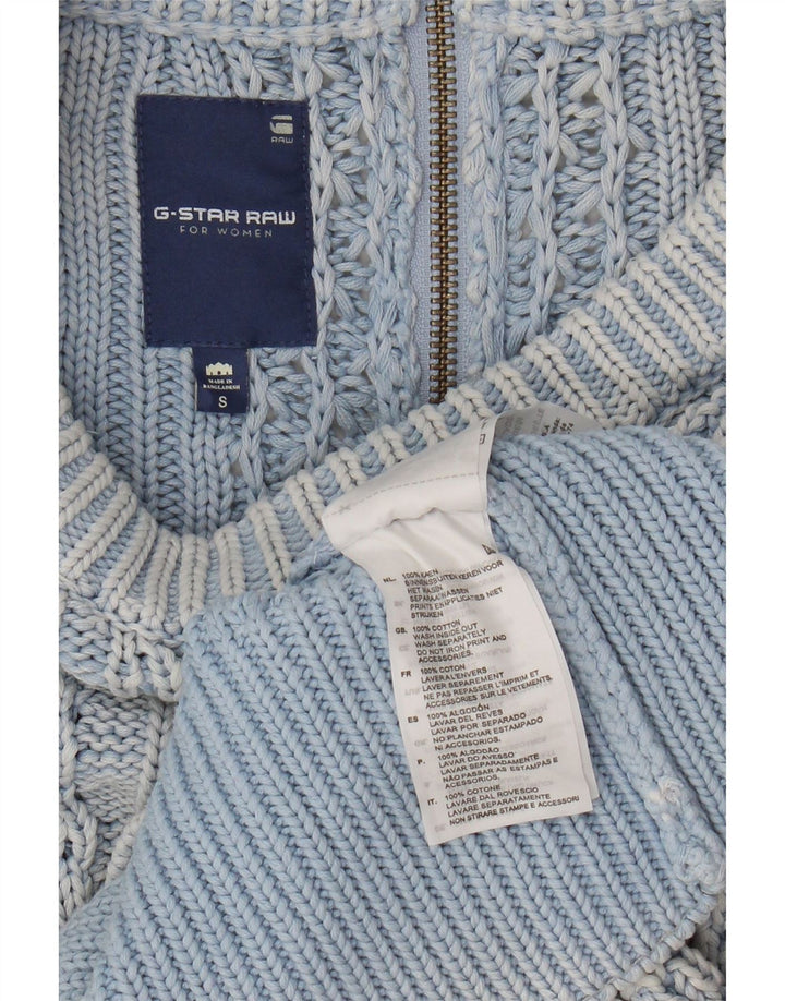 G-Star Γυναικείο υπερμεγέθη φόρεμα UK 10 Μικρό Μπλε Βαμβακερό