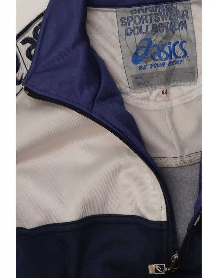 Ανδρική φόρμα Asics Top Jacket UK 44 XL Navy Blue Colorblock Polyester