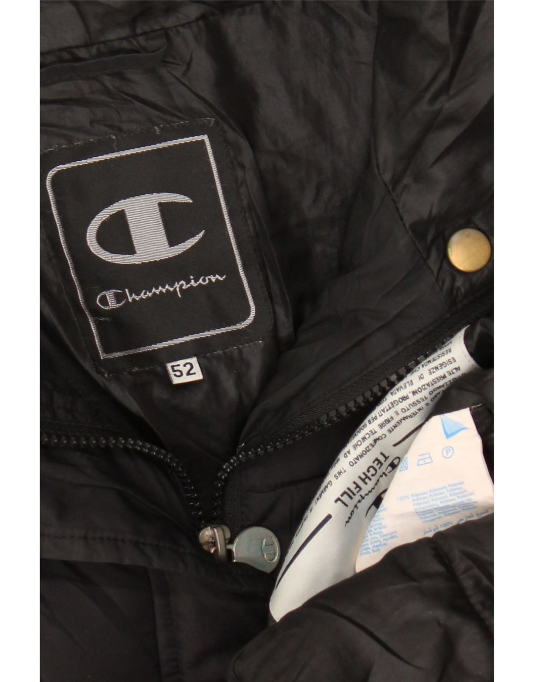 Champion Γυναικείο μπουφάν με επένδυση IT 52 2XL Μαύρο Πολυεστέρας