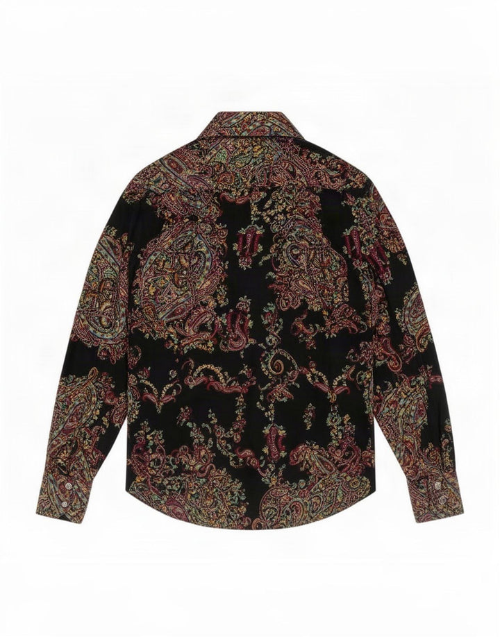 Etro Γυναικείο Πουκάμισο IT 44 Μεσαίο Μαύρο Paisley Βαμβακερό