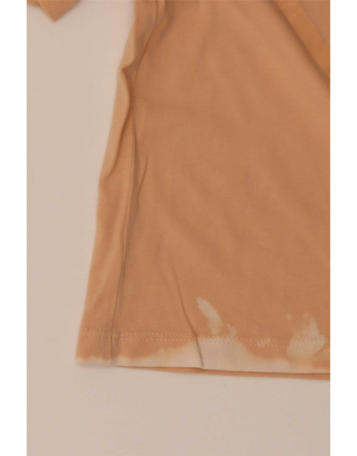 Γυναικείο γραφικό μπλουζάκι Guess Crop Top UK 12 Medium Orange
