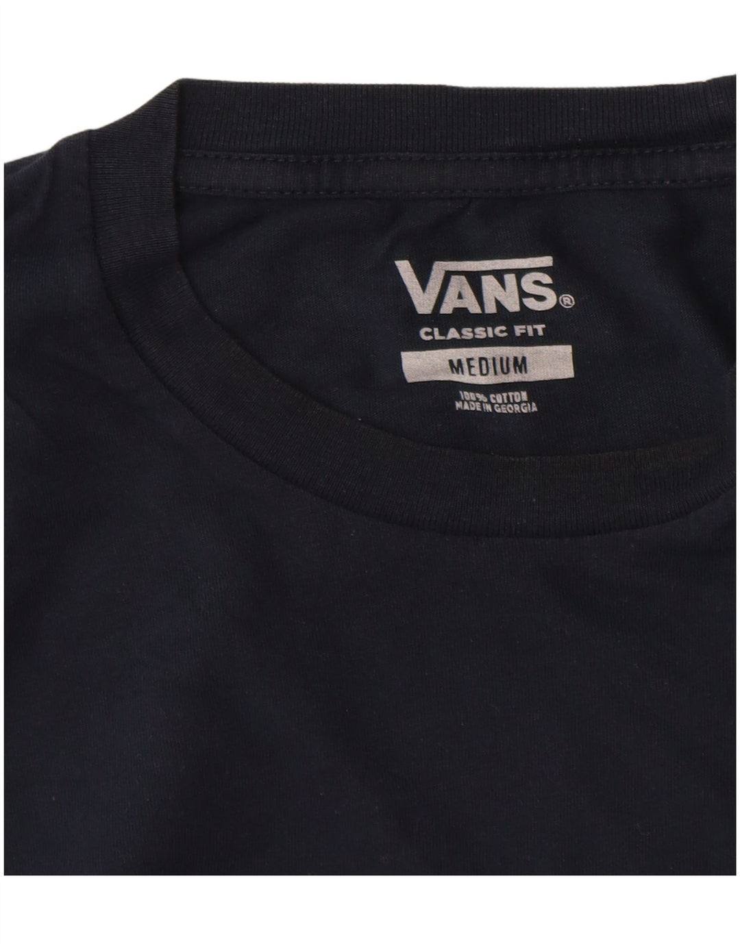 Ανδρικό T-Shirt Vans Κλασική Εφαρμογή Τοπ μεσαίο μπλε ναυτικό βαμβακερό