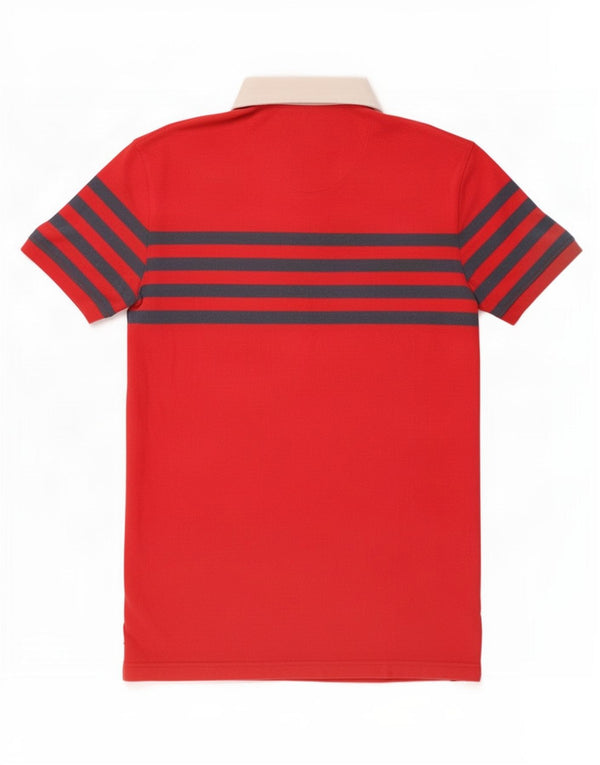 Jack Wills Mens Rugby Polo Shirt Small Red Striped Cotton