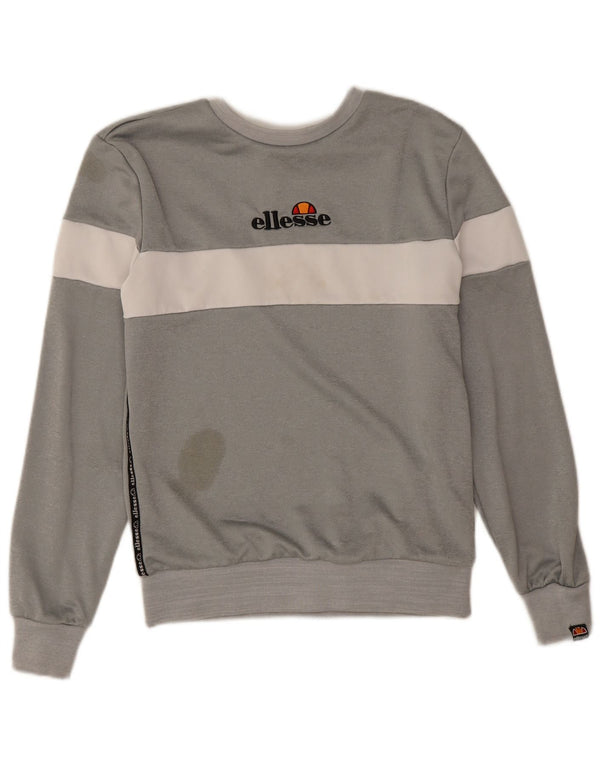 Ανδρικό γραφικό φούτερ Ellesse Jumper Small Grey Colourblock Polyester