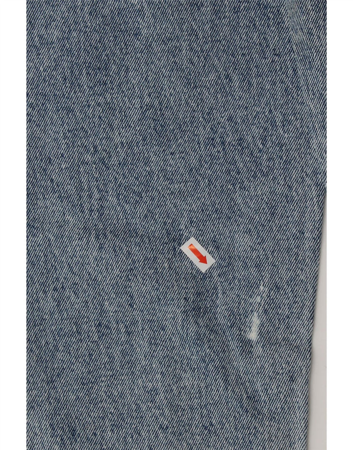 VINTAGE Γυναικείο κωνικό ψηλόμεσο τζιν UK 6 XS W25 L25 Μπλε βαμβακερό