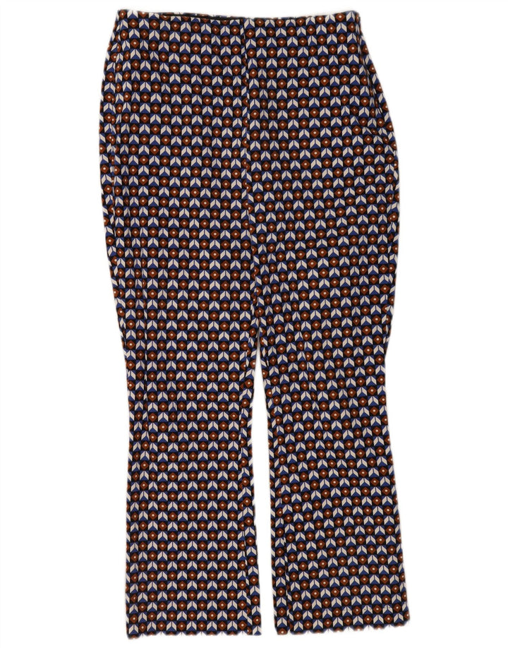 Zara Γυναικείο Cropped Παντελόνι Medium W28 L26 Πολύχρωμο Γεωμετρικό