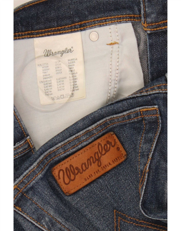 Ανδρικό τζιν σορτς Wrangler Texas Stretch W33 από μεσαίο μπλε βαμβακερό