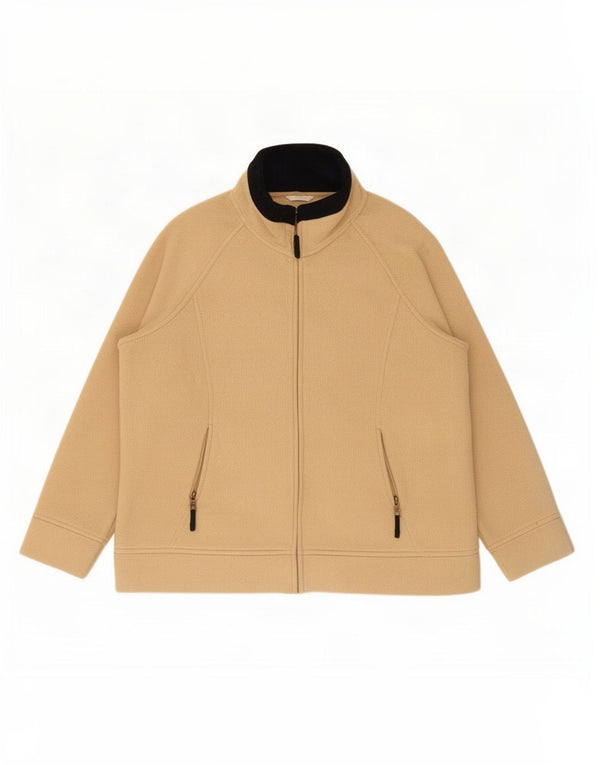Marks & Spencer Γυναικείο Fleece Jacket UK 20 2XL Beige Polyester