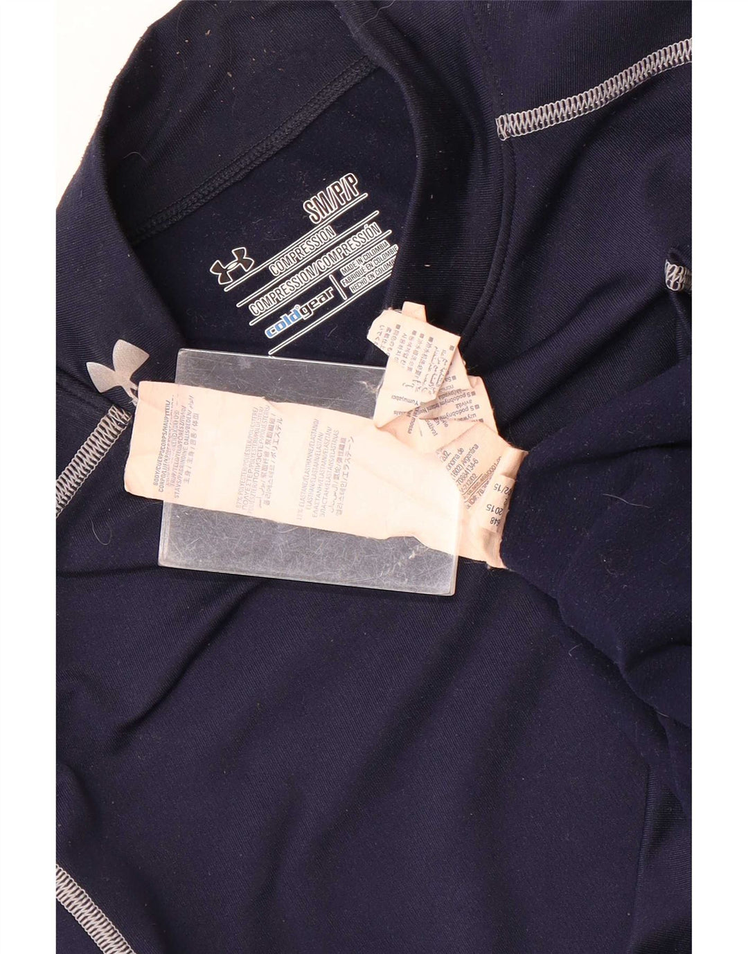 Under Armour Ανδρικό Cold Gear Graphic Top Μακρυμάνικο Μικρό Navy Blue ριγέ