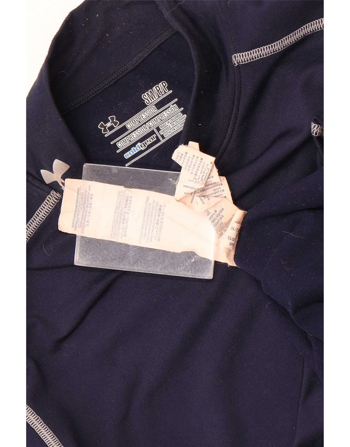 Under Armour Ανδρικό Cold Gear Graphic Top Μακρυμάνικο Μικρό Navy Blue ριγέ