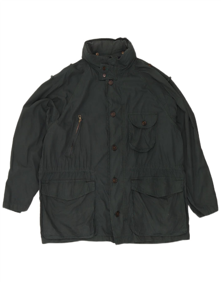 Brooksfield Mens Hooded Utility Jacket IT 50 Large Green
