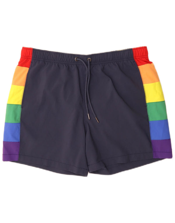 Ανδρικά σορτς κολύμβησης Abercrombie & Fitch XL Blue Colourblock Sports