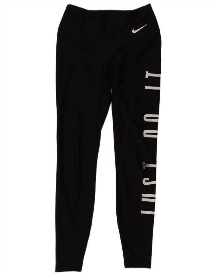 Γυναικεία γραφικά κολάν Nike Dri Fit UK 4 XS Μαύρο Πολυεστέρας