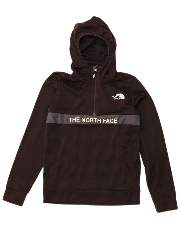 THE NORTH FACE Boys Graphic Hoodie Jumper 14-15 ετών XL Μαύρο