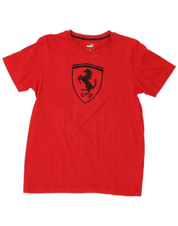 Ανδρικό T-Shirt PUMA Ferrari Graphic Top Small Red