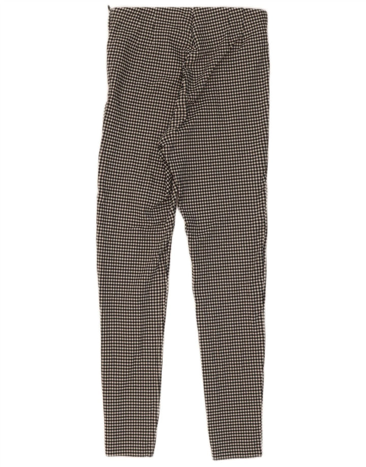 Zara Γυναικείο κολάν UK 8 Small Black Gingham Viscose