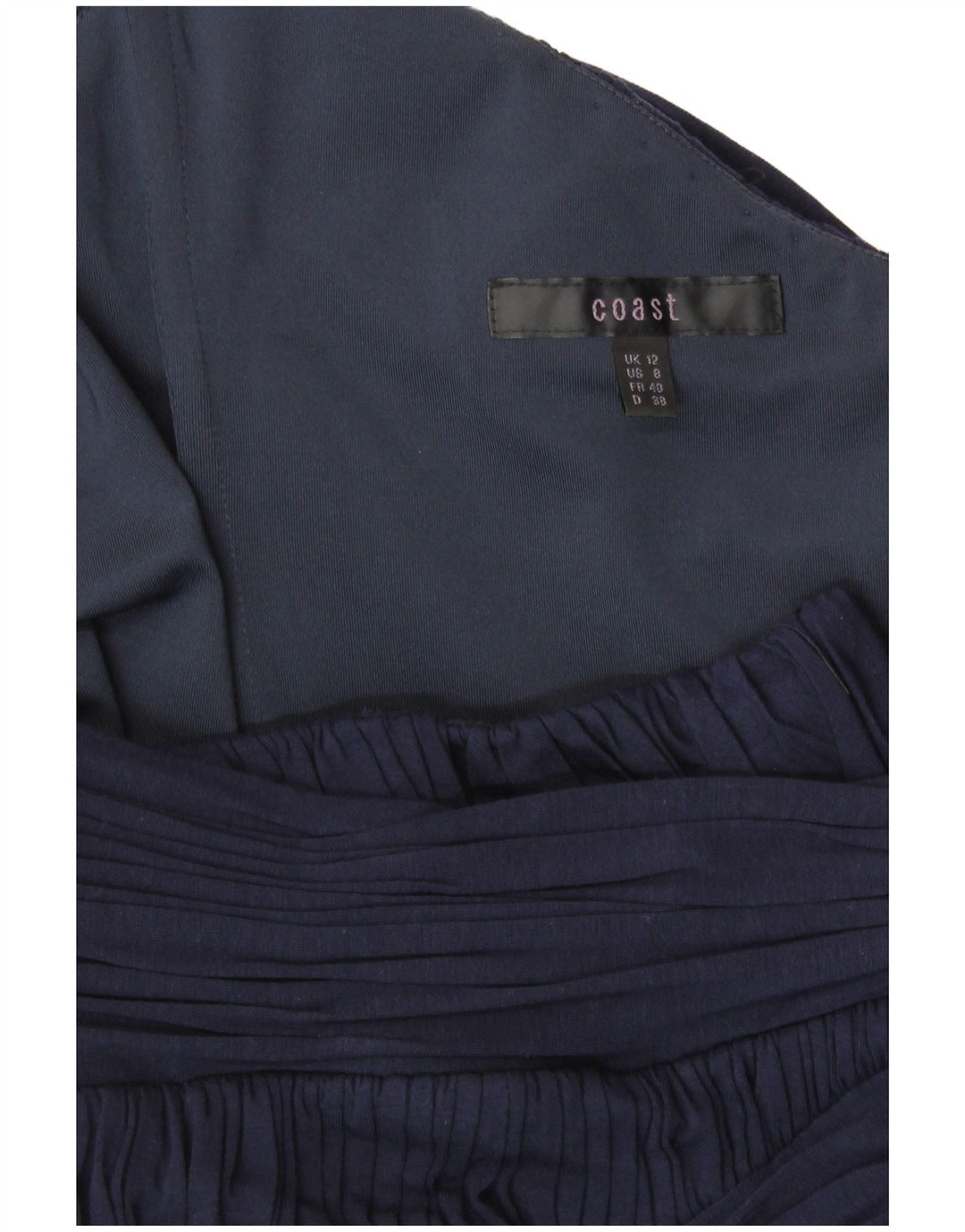 Coast Γυναικείο Maxi Halter Φόρεμα UK 12 Medium Navy Blue