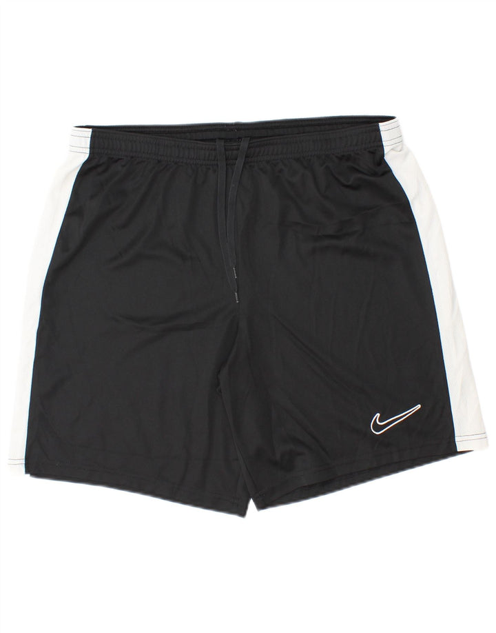 Ανδρικό NIKE Dri Fit Slim Fit αθλητικό σορτς μεγάλο μαύρο χρώμα πολυεστέρα