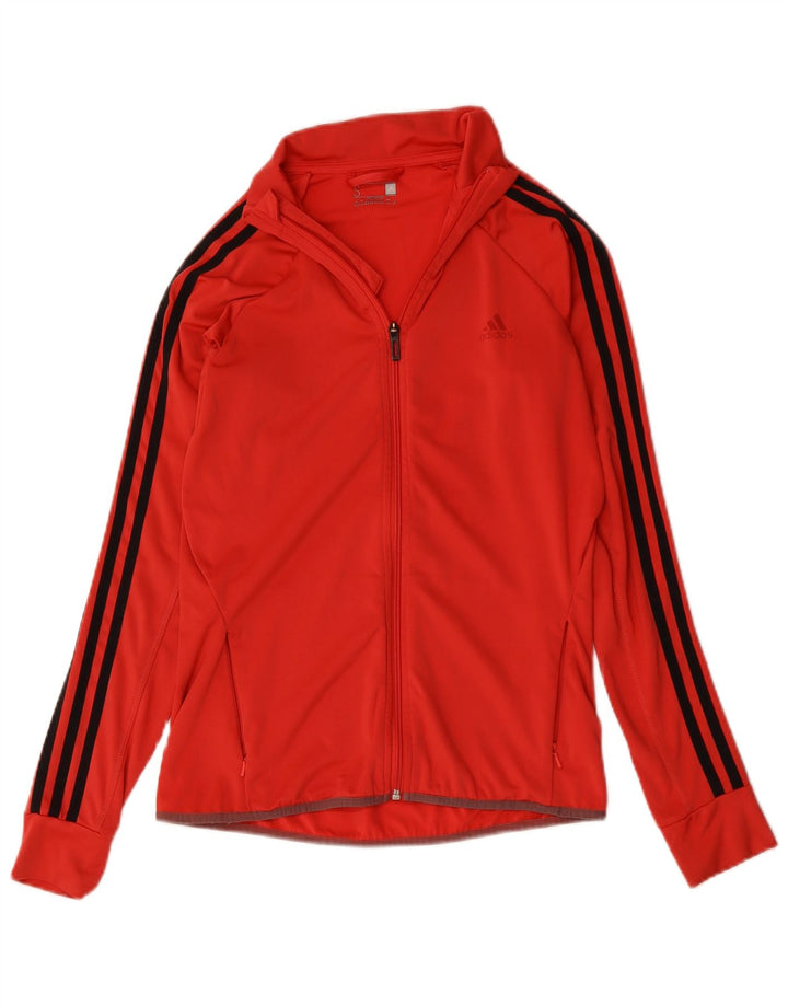 Adidas Γυναικεία φόρμα Climalite Top Jacket UK 8/10 Small Red Polyester