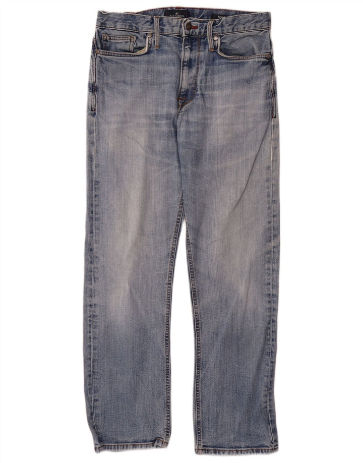Marks & Spencer Mens Blue Harbour Regular Straight Jeans W30 L29 Βαμβακερό