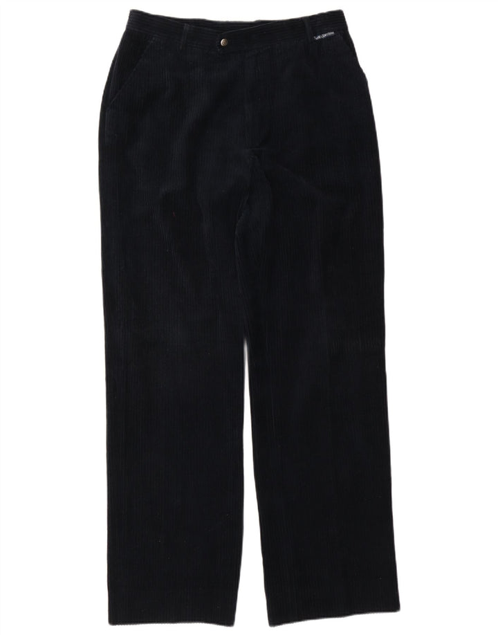 Sergio Tacchini Ανδρικό κοτλέ παντελόνι IT 50 Large W32 L32 Navy Blue