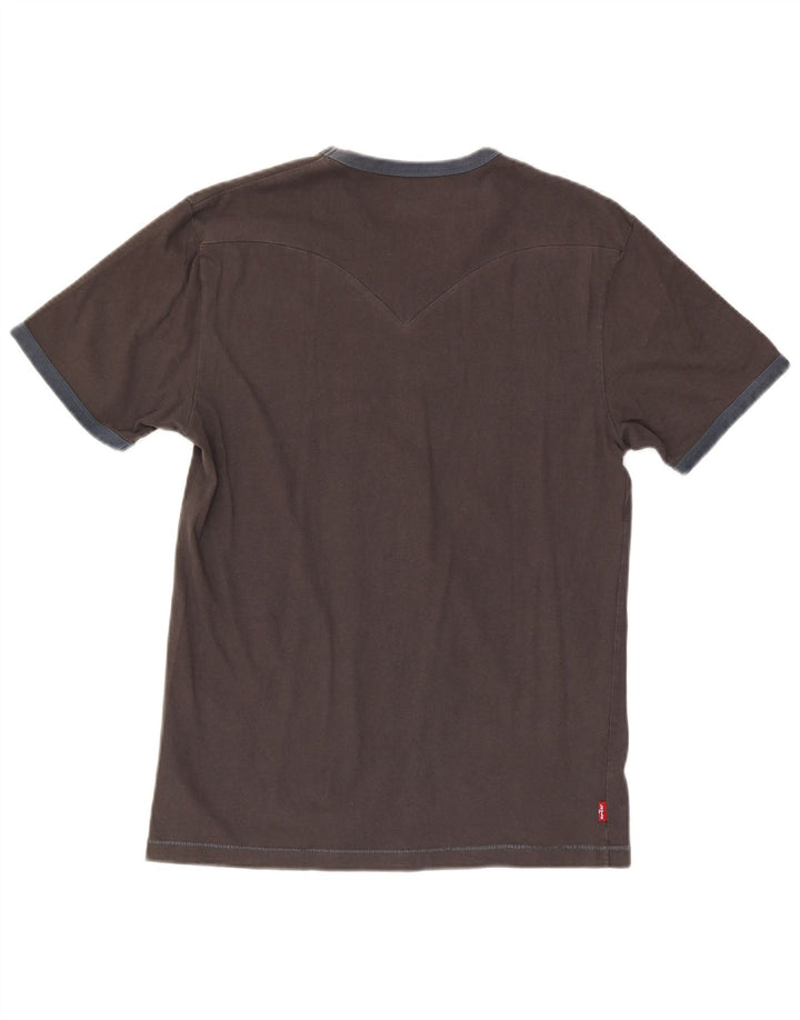 Ανδρικό γραφικό T-Shirt Levi's Top μεγάλο γκρι βαμβακερό