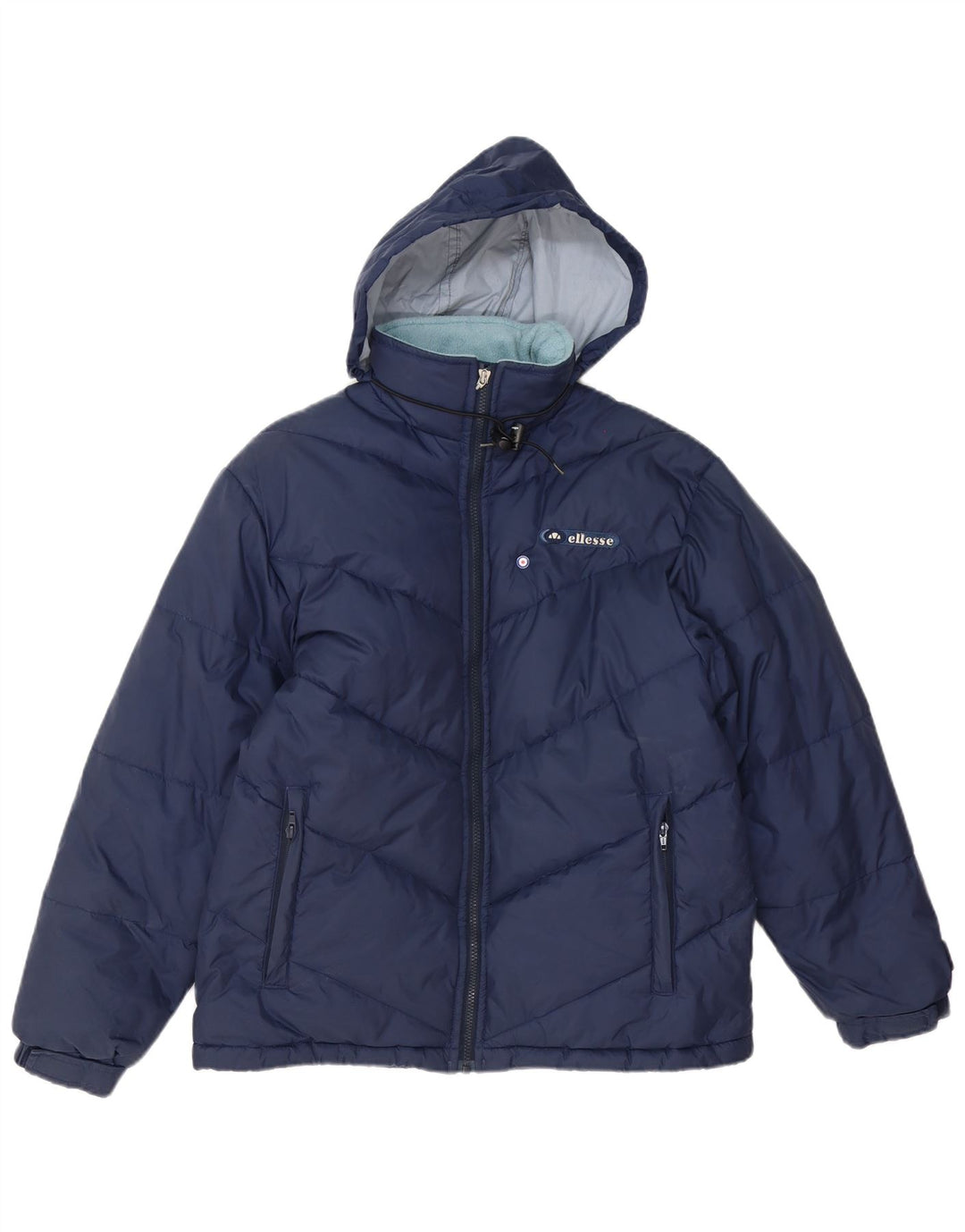 Ellesse Γυναικείο μπουφάν με κουκούλα UK 12 Medium Navy Blue Polyester