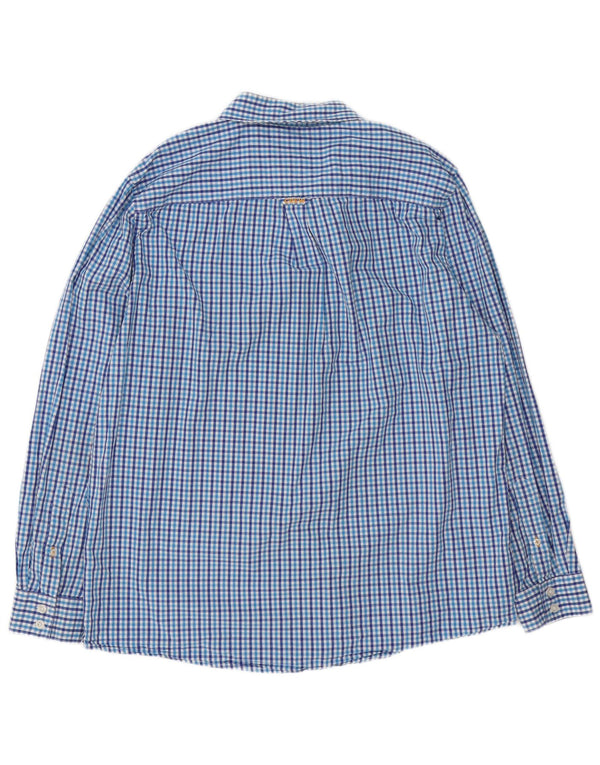Crew Clothing Ανδρικό πουκάμισο Classic Fit XL Blue Gingham Cotton