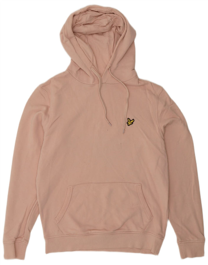 Lyle & Scott Ανδρικά φούτερ με κουκούλα, μεσαίο ροζ βαμβακερό