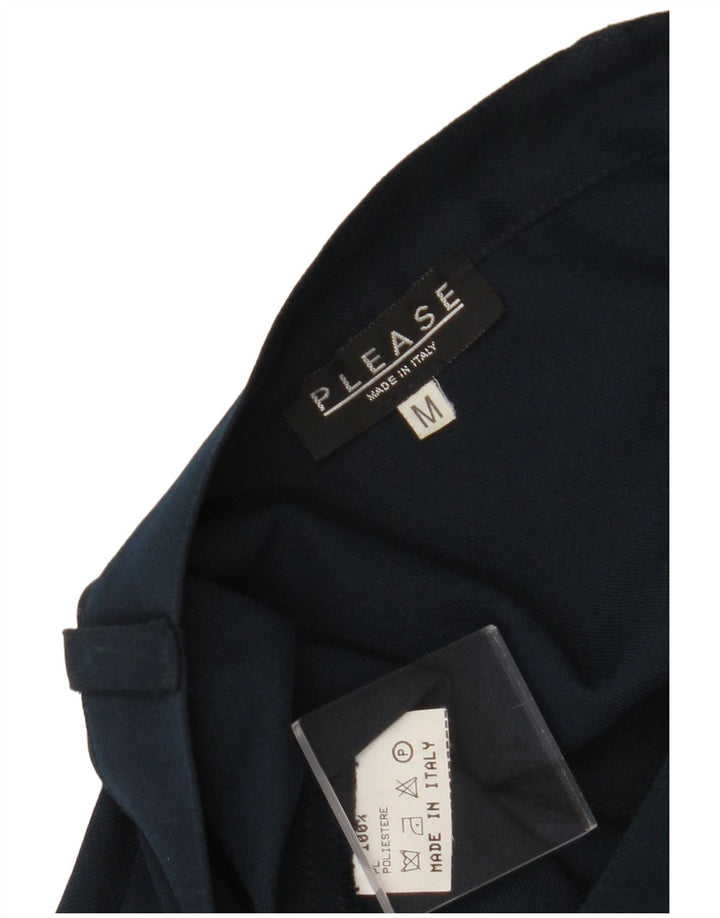 PLEASE Womens A-Line Skirt Medium W28 Navy Blue Polyester