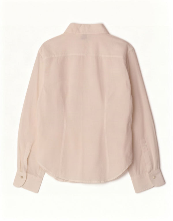 Armani Collezioni Γυναικεία See Through Shirt Μπλούζα IT 46 Large White Ramie