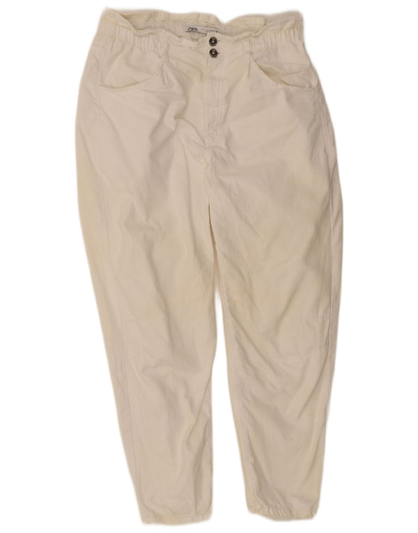 Zara Γυναικείο ψηλόμεσο τζιν EU 42 Large W32 L26 Λευκό