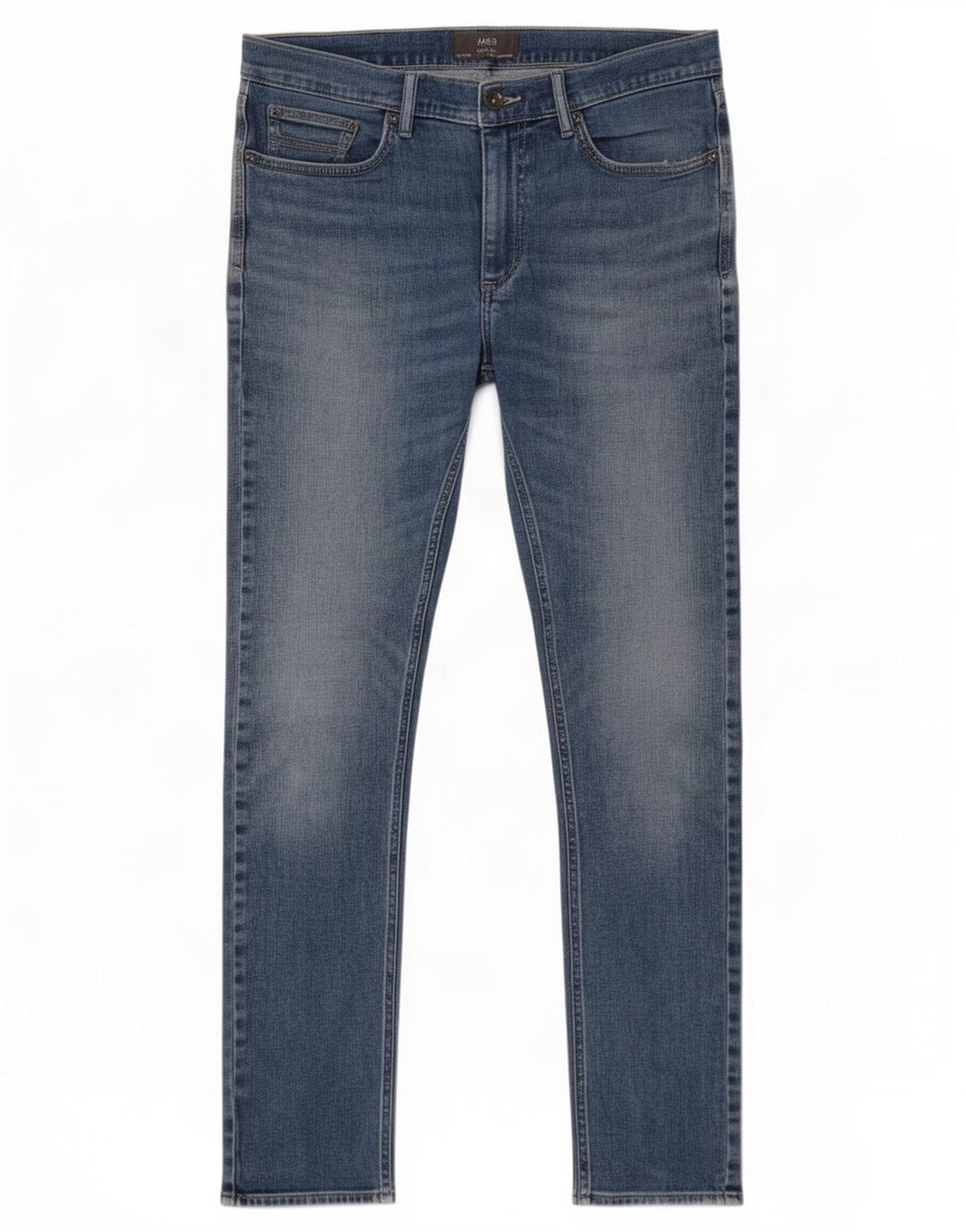 Ανδρικό Slim Jeans Marks & Spencer W34 L33 Blue Cotton