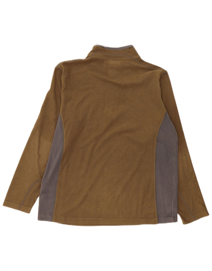 Columbia Ανδρικό φερμουάρ με λαιμόκοψη Fleece Jumper Μεγάλο χακί πολυεστέρας