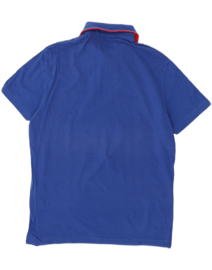 Ανδρικό πουκάμισο πόλο AUSTRALIAN L'ALPINA από μεσαίο μπλε βαμβακερό