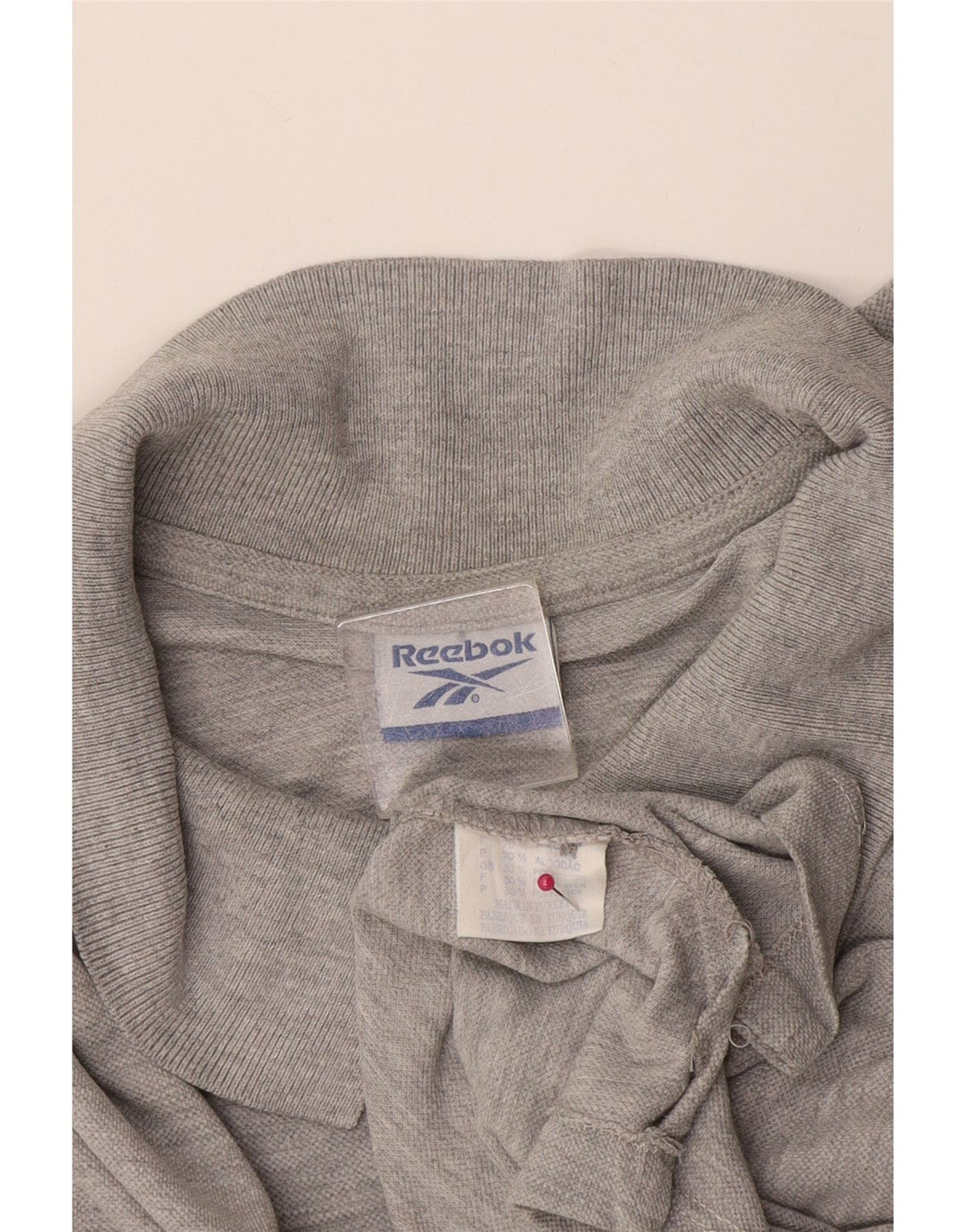 Reebok Ανδρικό πουκάμισο πόλο XL Γκρι βαμβακερό
