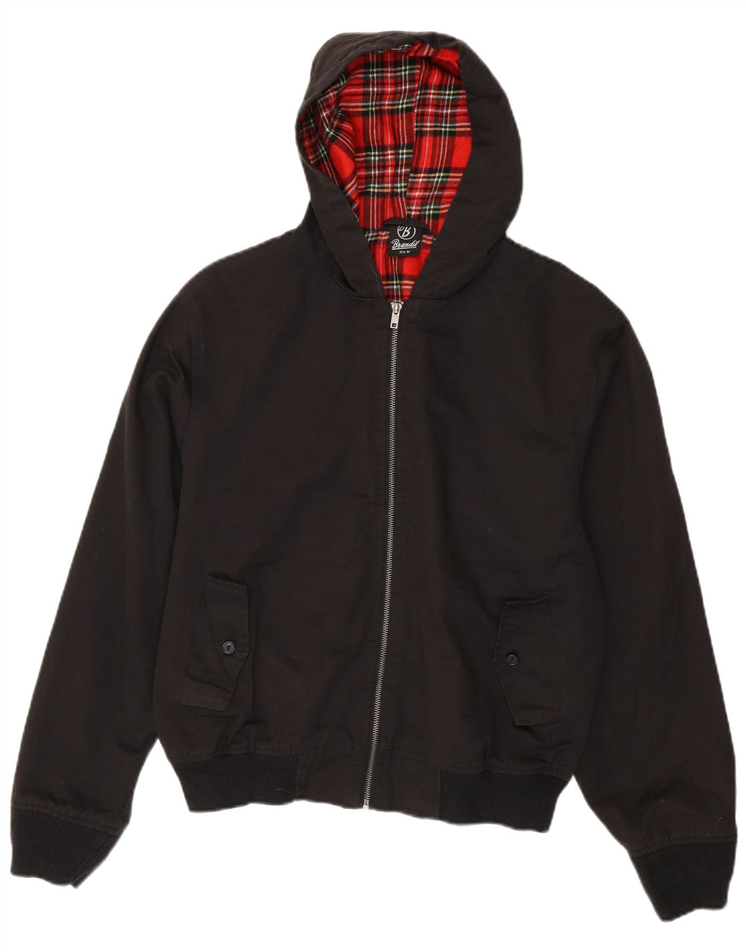 BRANDIT Ανδρικό μπουφάν με κουκούλα Bomber UK 38 Medium Black Polyester